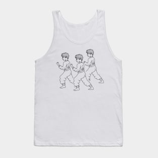 group of children practicing martial arts Tank Top